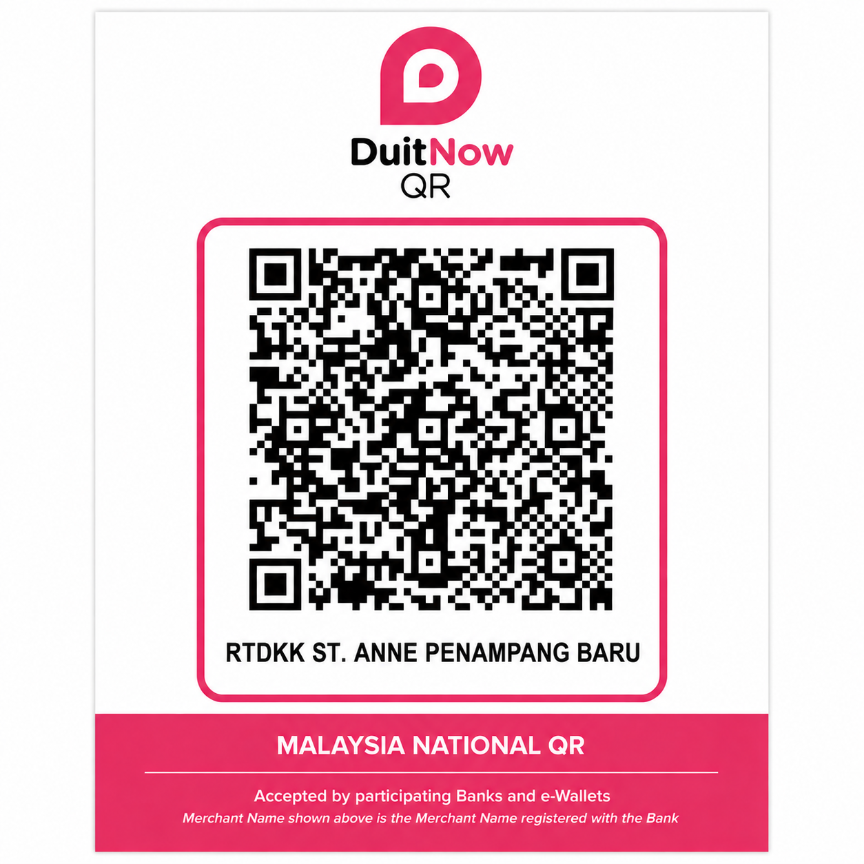 DuitNow QR — RTDKK ST. ANNE PENAMPANG BARU
